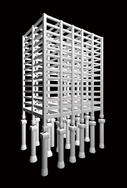 免震構造イメージイラスト