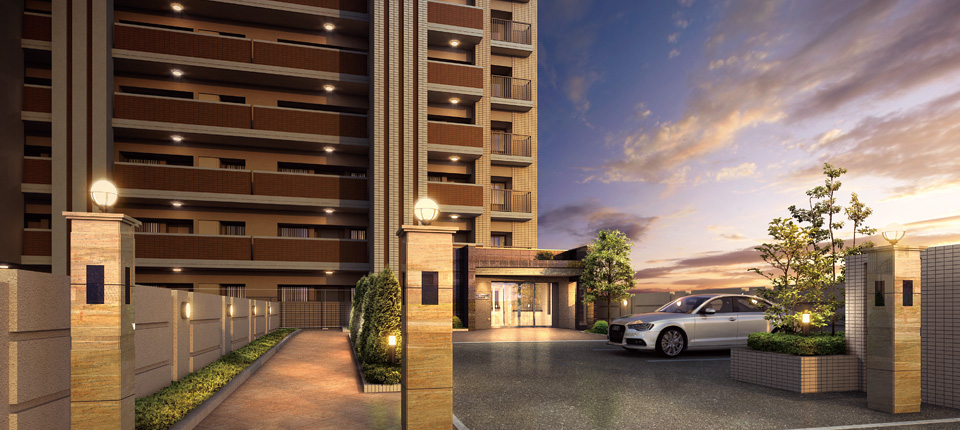 エントランスアプローチ完成予想図